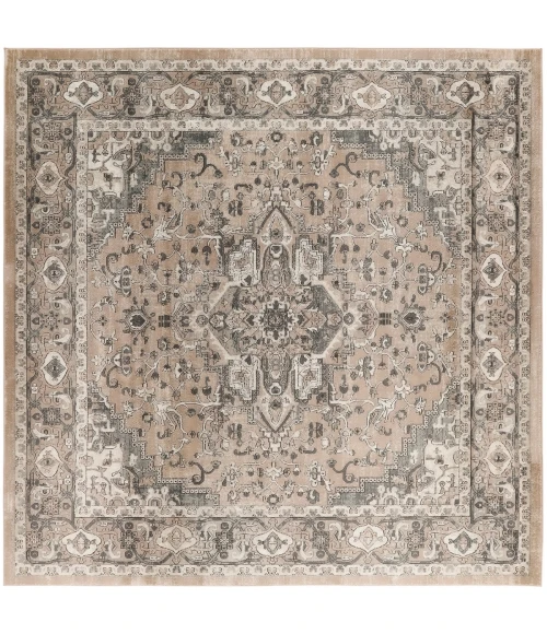 Nourison Quarry Beige Grey QUA05 10 ft. X Square Rug