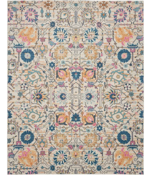 Nourison Passion Area Rug PSN01 Ivory/Multi 9' x 12'