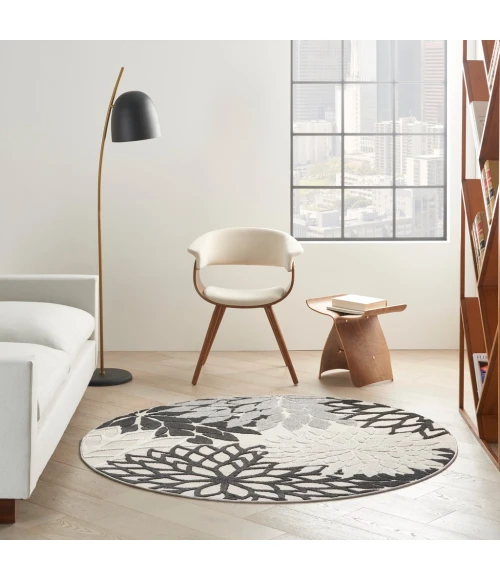 Nourison Aloha Area Rug ALH05-Black White