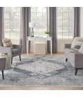Nourison Astra Machine Washable Area Rug ASW11 Blue/Ivory