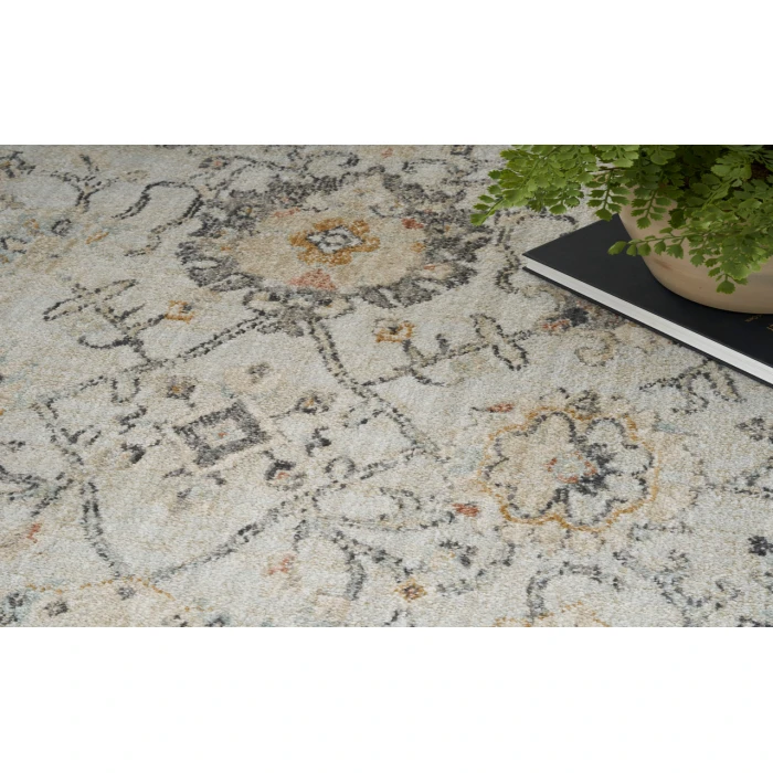 Nourison Oushak Home Grey OUS01 8 ft. X 9 ft. 10 in. Rectangle Rug