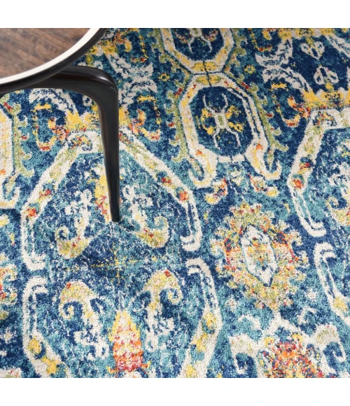 Nourison Allur Area Rug ALR05-Blue Multicolor