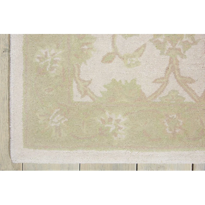 Nourison Home Zephyr Ivory/Green ZEP01 2ft.3in. x 8ft. Rect. Rug