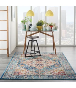 Nourison Home Passion PSN23 Ivory Light Blue 3 ft. 9 in. X 5 ft. 9 in. Area Rug