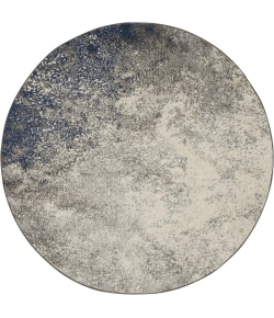 Nourison Home Passion PSN10 Charcoal Ivory 4 ft. Round Area Rug