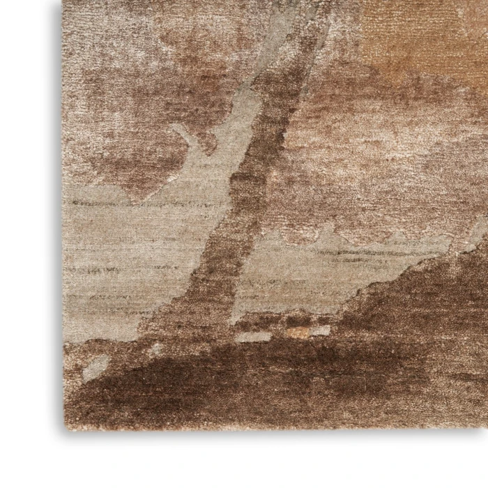 Nourison Silk Shadows Beige Silver SHA24 10 ft. X 14 ft. Rect. Rug