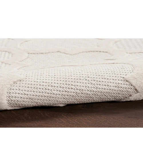 Nourison Easy Care Ivory White NES01 2 ft. X 6 ft. Rectangle Rug