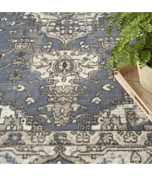 Nourison Quarry Blue QUA05 5 ft. X 7 ft. Rect. Rug
