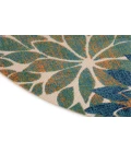 Nourison Aloha Blue Green ALH05 5 ft. 3 in. Round Rug