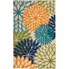 Nourison Home Aloha ALH05 Multicolor 3 ft. 6 in. X 5 ft. 6 in. Area Rug