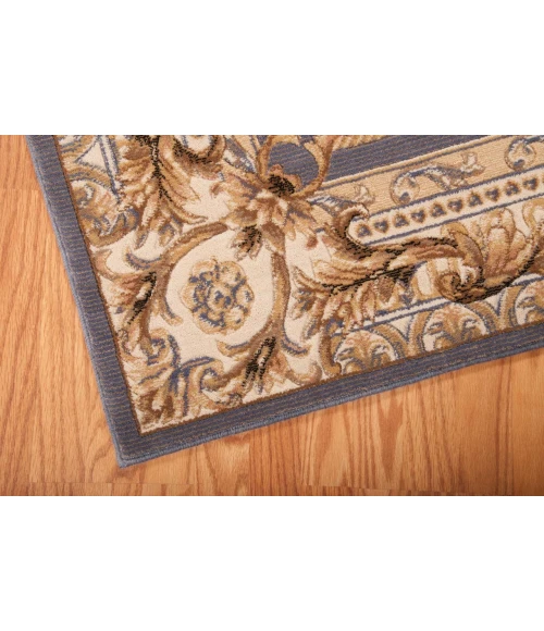 Nourison Home Ashton House Blue AS03 7ft.5in. x Round Round Rug