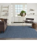 Nourison Washable Solutions Navy Blue WSL01 9 ft. X 12 ft. Rect. Rug