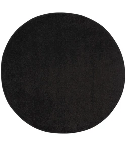 Nourison Home Nourison Essentials NRE01 Black 4 ft. Round Area Rug