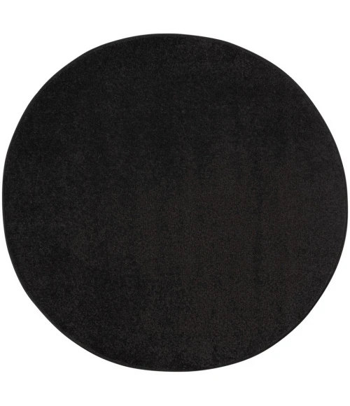 Nourison Essentials Black Area Rug NRE01-Black