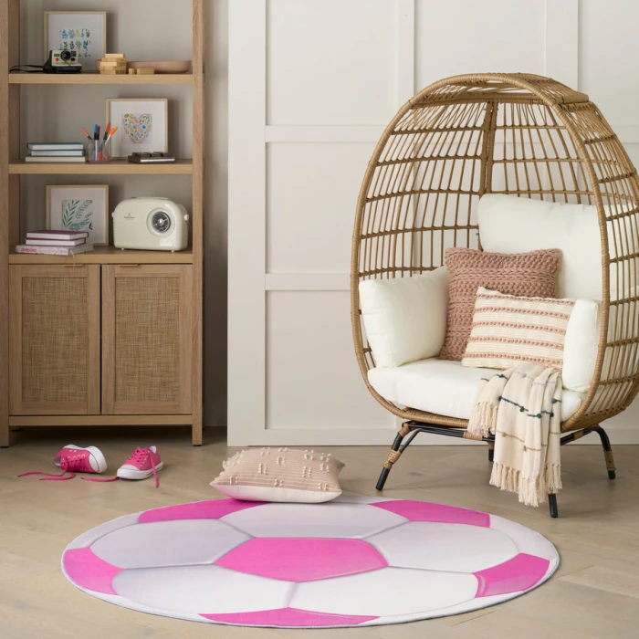 Nourison Home Imagination Pink IMA08 5 ft. Round Rug