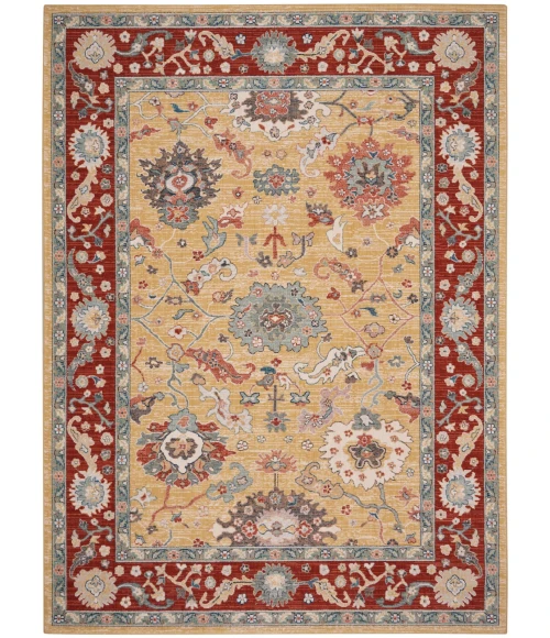 Nourison Parisa Area Rug PSA07 Gold Brick 8'6" x 11'6"