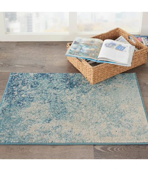 Nourison Passion Area Rug PSN10-Navy/Light Blue