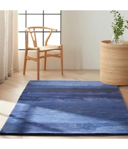 Calvin Klein Home Luster Wash SW18 Indigo 4 ft. X 6 ft. Area Rug