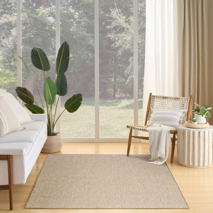 Nourison Home Courtyard Jute Ivory COU01 5 ft. X 7 ft. Rectangle Rug