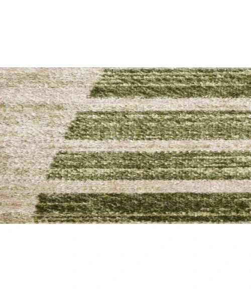 Nourison Astra Machine Washable Ivory Olive ASW03 4 ft. X 6 ft. Rectangle Rug