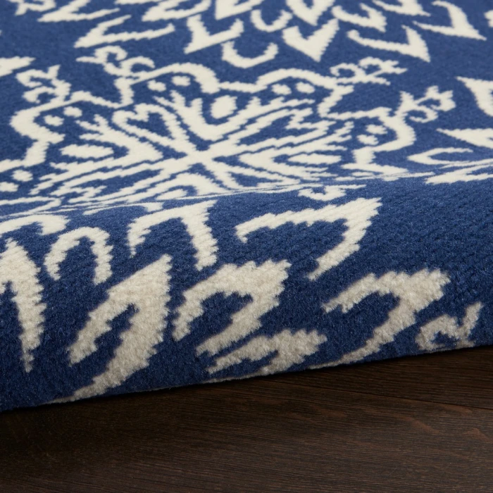 Nourison Jubilant Runner Area Rug JUB06-Navy/Ivory