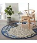 Nourison Aloha Round Area Rug ALH05-Blue/Multicolor