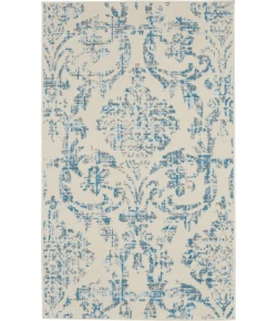 Nourison Home Jubilant JUB09 Ivory Blue 3 ft. X 5 ft. Area Rug