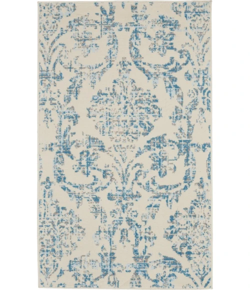 Nourison Jubilant Area Rug JUB09-Ivory Blue