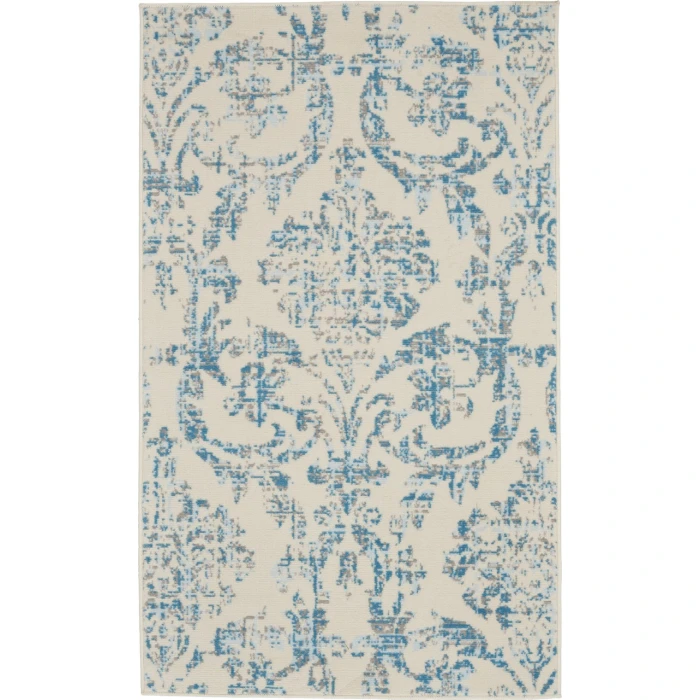 Nourison Jubilant Area Rug JUB09-Ivory Blue
