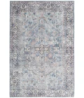 Nicole Curtis Machine Washable Series 1 Area Rug SR104 Light Grey/Blue