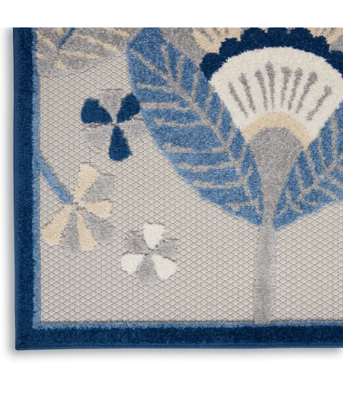 Nourison Aloha Indoor/Outdoor Area Rug ALH25-Blue/Grey