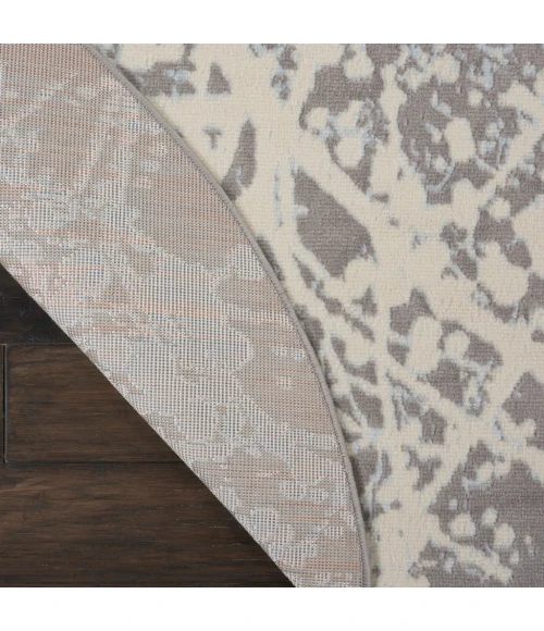 Nourison Jubilant Round Area Rug JUB12-Grey