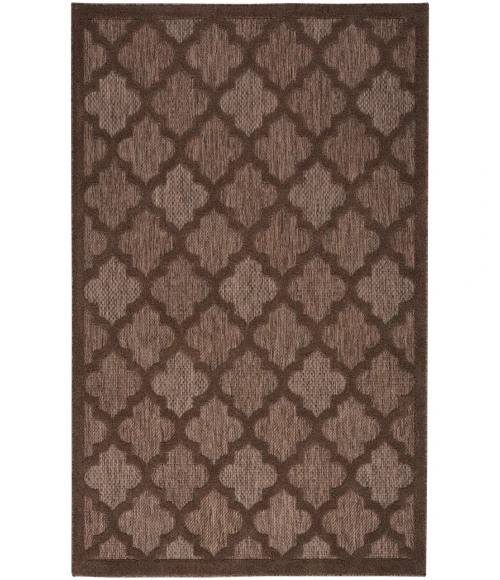 Nourison Easy Care Brown NES01 5 ft. X 7 ft. Rectangle Rug