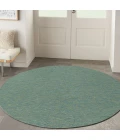 Nourison Washable Solutions Blue/Green WSL01 8 ft. X Round Rug