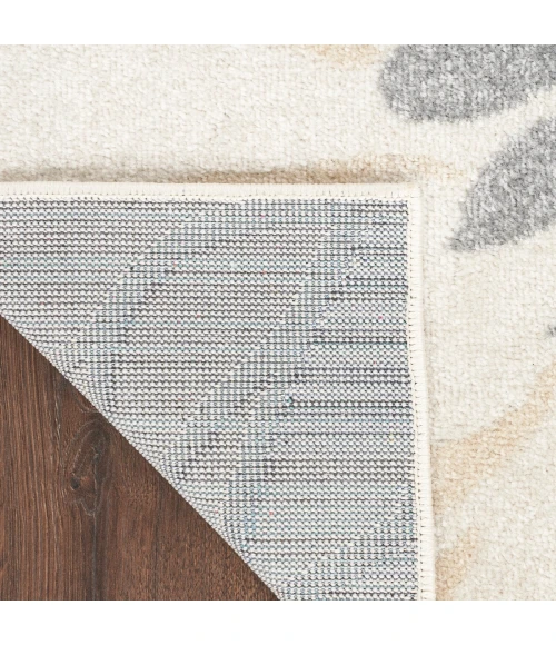 Nourison Passion Area Rug PSN17 Ivory Grey Blue 5'3" x 7'3"