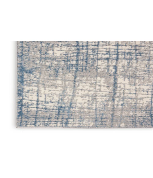 Calvin Klein CK950 Rush Ivory Blue CK950 10 ft. X 14 ft. Rectangle Rug