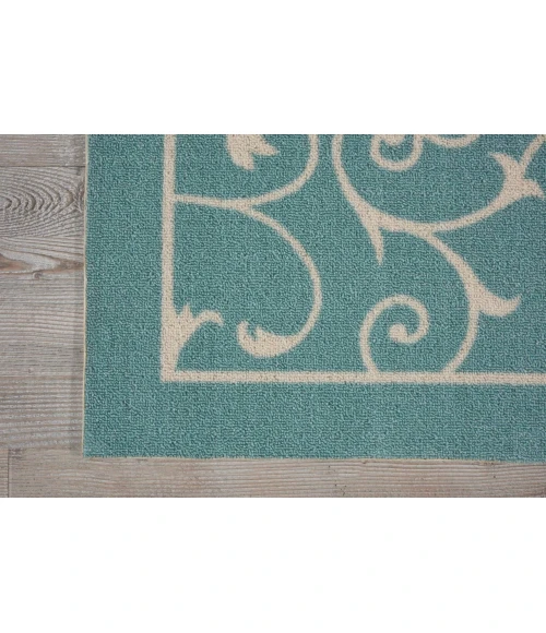 Nourison Home & Garden Area Rug RS019-Light Blue