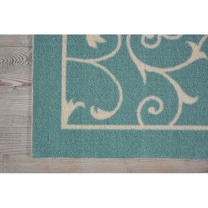 Nourison Home & Garden Area Rug RS019-Light Blue