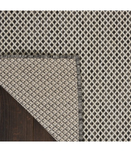 Nourison Courtyard Area Rug COU01-Ivory Charcoal