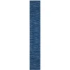 Nourison Home Nourison Essentials NRE01 Navy Blue 2 ft. 2 in. X 20 ft. Area Rug