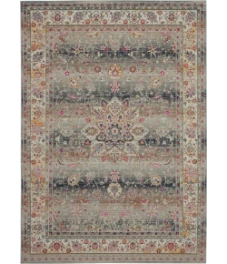 Nourison Home Vintage Kashan VKA01 Grey 4 ft. X 6 ft. Area Rug