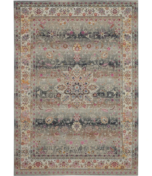 Nourison Vintage Kashan Area Rug VKA01-Grey
