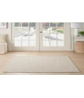Nourison Courtyard Ivory/Silver COU01 4 ft. Square Rug