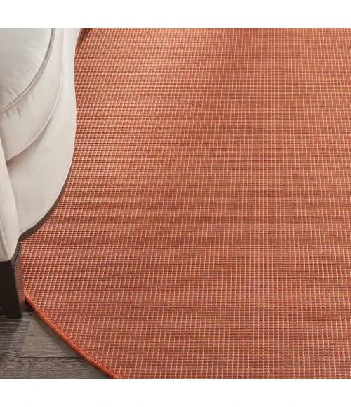 Nourison Positano Round Area Rug POS01-Terracotta