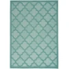 Nourison Home Easy Care NES01 Aqua Teal 6 ft. X 9 ft. Area Rug