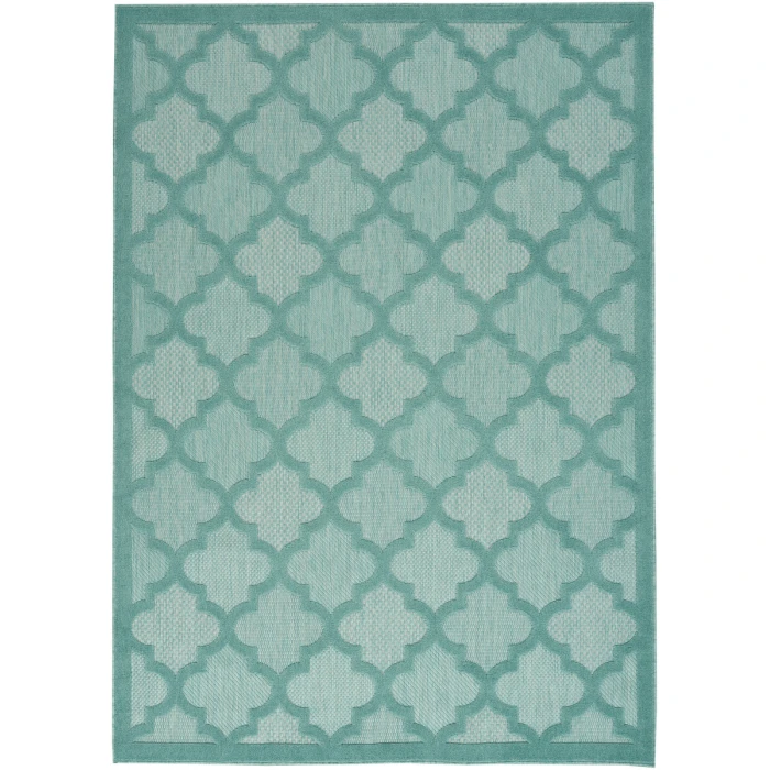 Nourison Easy Care Area Rug NES01 Aqua/Teal