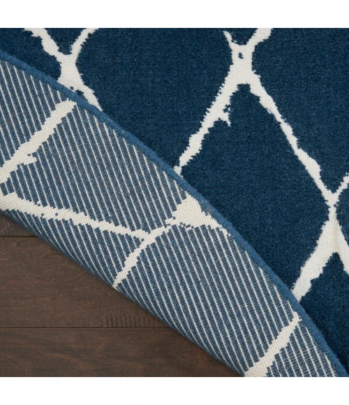 Nourison Twilight Round Area Rug TWI15 Navy 8' Round