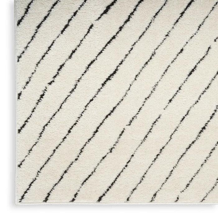 Nourison Modern Comfort Ivory Black MNC01 4 ft. X 6 ft. Rect. Rug