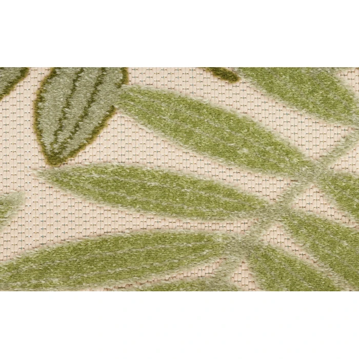 Nourison Aloha Ivory Green ALH18 9 ft. X 12 ft. Rectangle Rug