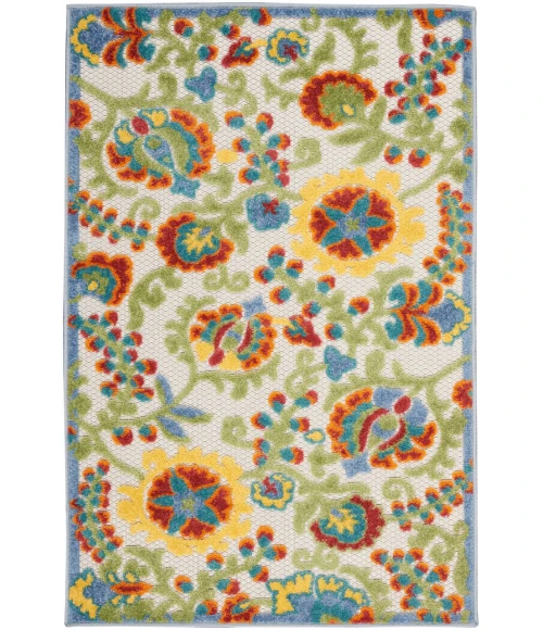 Nourison Aloha Area Rug ALH17-Ivory/Multi